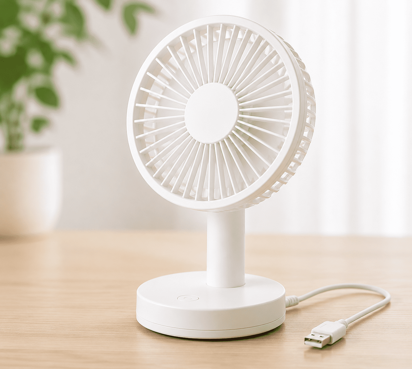 USB給電タイプの卓上扇風機