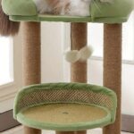 ねこ キャット タワー 高い安定性 運動不足 キャットタワー       ミニ 猫タワー 小型 低め 据え置き 省スペース 麻紐爪とぎ シンプル かわいい ボール型猫爪とぎ おもちゃ付き 大きい展望台 組み立て簡単 高さ68cm ブラウン - 画像 (6)