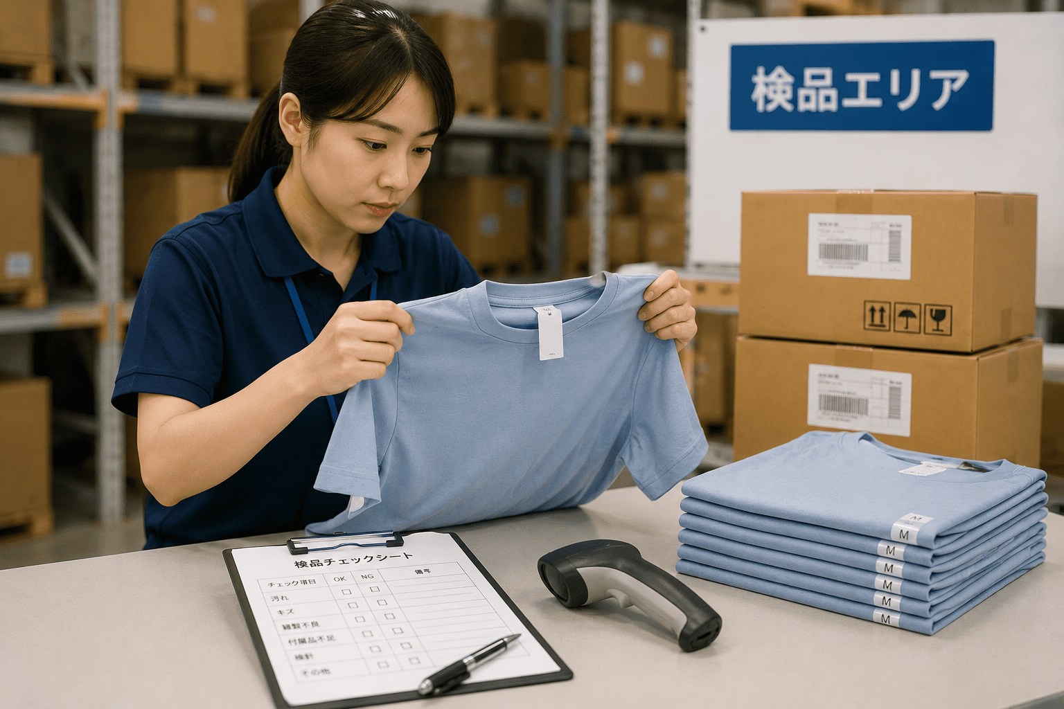 検品とFBA納品サポートのイメージ