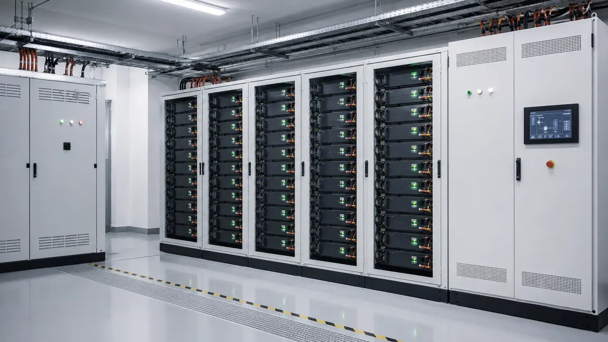 中国リチウムイオン蓄電システムの電池ラック・BMS・PCS構成