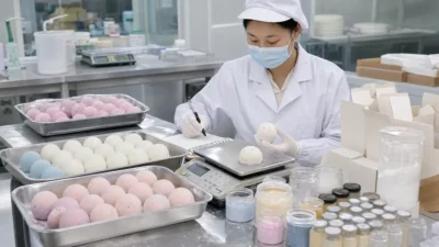 中国OEM代行におけるバスボムの成分・COA・SDS・ロット管理