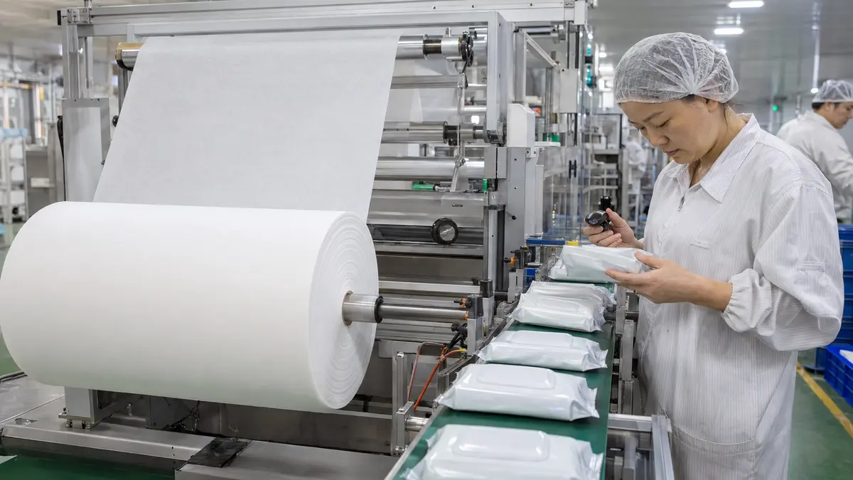 中国OEM代行によるウェットティッシュの異物・乾燥防止と品質検品