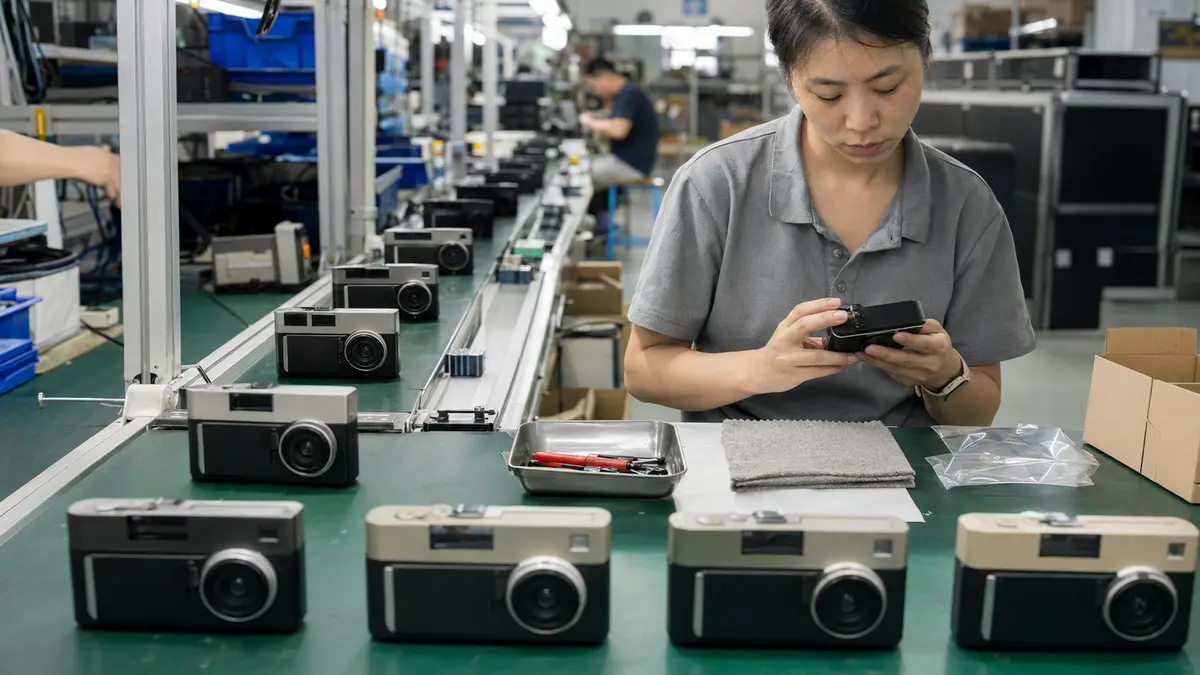 中国コンパクトデジタルカメラOEMの組立・品質検査