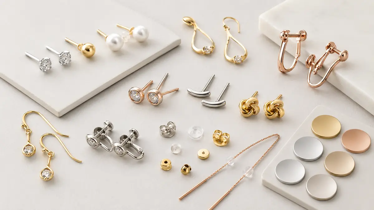 ピアス・イヤリングOEMの金具とアクセサリーパーツ