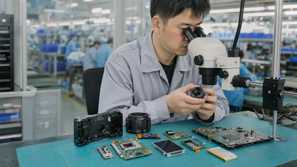深センデジタルカメラOEM代行でCMOS・レンズ・ISPを評価する工程