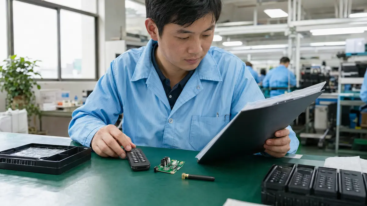 深センOEM代行による2.4GHzリモコン製品の技適・FCC・量産資料確認