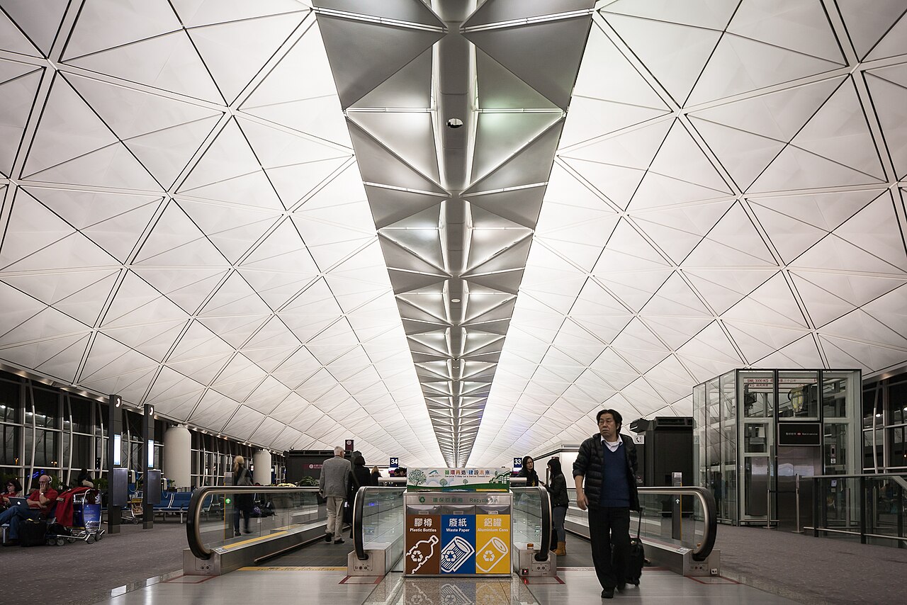 香港国際空港ターミナル1の館内